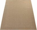 Bild 1 von Teppich Waregem 621, Paco Home, rechteckig, Höhe: 4 mm, Flachgewebe, meliert, mit Bordüre, Outdoor geeignet, Wohnzimmer, Beige