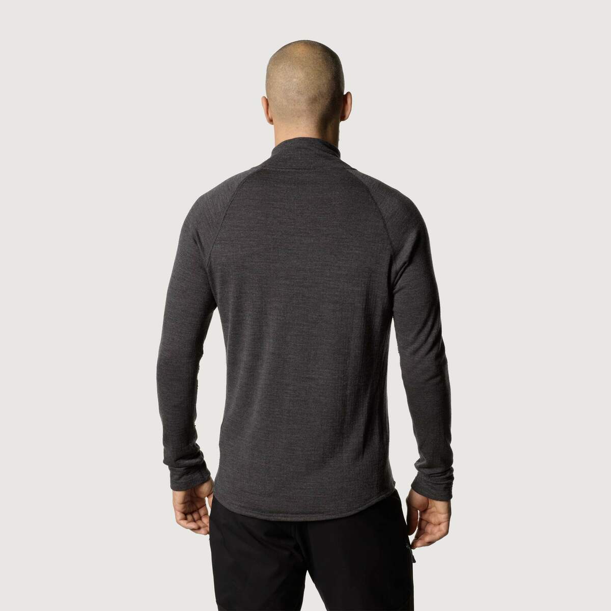 Bild 3 von Tierra TEMPLET MIDLAYER Q-ZIP M Herren Funktionsshirt BLACK MELANGE