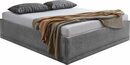 Bild 1 von Westfalia Schlafkomfort Polsterbett Texel, Standardhöhe mit Zierkissen, Bettkasten bei Ausführung mit Matratze, Grau