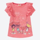 Bild 1 von Mädchen-T-Shirt mit Rüschen, Rose