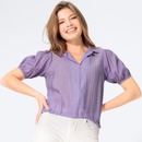 Bild 1 von Damen-Bluse mit Puffärmeln, Violet