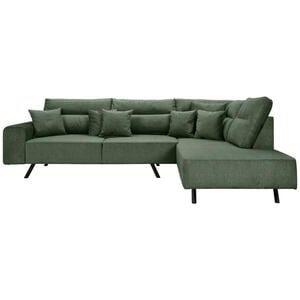 Max Winzer Ecksofa, Grün, Textil, 3-Sitzer, Füllung: Schaumstoff, Ottomane rechts, L-Form, 295x217 cm, Goldenes M, Made in Europe, Rücken echt, Wohnzimmer, Sofas & Couches, Wohnlandschaften, Eckso