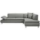 Bild 1 von Max Winzer Ecksofa, Grau, Textil, 4-Sitzer, Ottomane rechts, nicht einzeln stellbar, L-Form, 270x190 cm, Goldenes M, Made in Europe, Rücken echt, Wohnzimmer, Sofas & Couches, Wohnlandschaften, Eckso