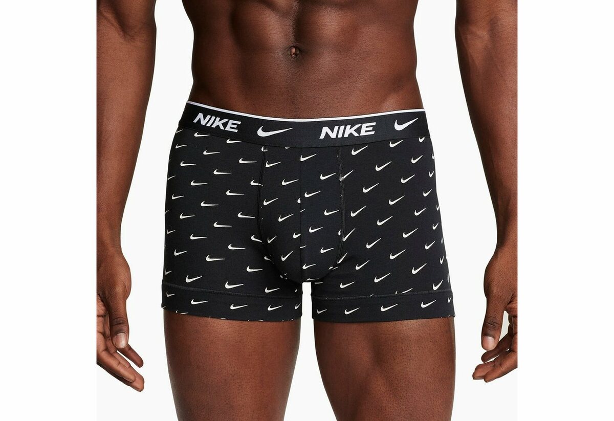 Bild 1 von NIKE Underwear Boxer TRUNK 3PK (Packung, 3-St., 3er-Pack) aus Baumwoll-Stretch, Schwarz