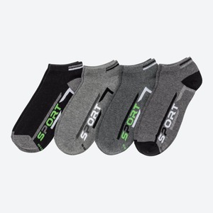 Herren-Sport-Sneaker-Socken, 4er-Pack, Gray