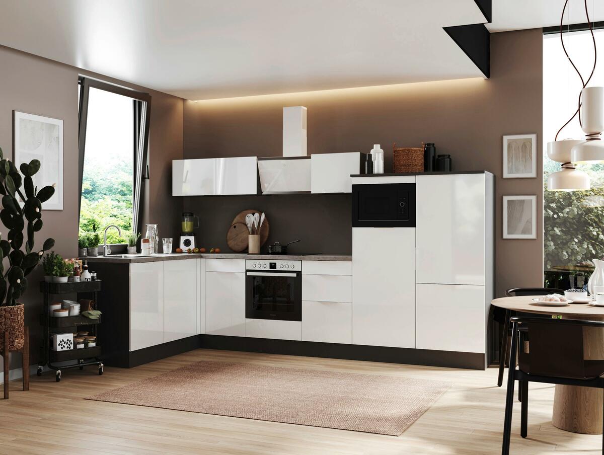 Bild 1 von ECKKÜCHE ELISABETH, Grau, Weiß Hochglanz