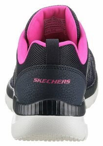 Skechers BOUNTIFUL - QUICK PATH Sneaker mit gepolsterter Innensohle, Freizeitschuh, Halbschuh, Schnürschuh, Blau