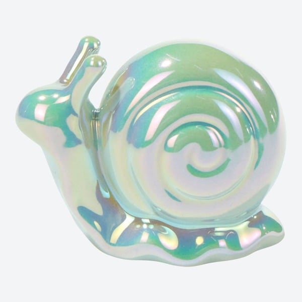 Bild 1 von Deko-Schnecke in Perlmutt-Optik, ca. 8x4x7cm, Light-green