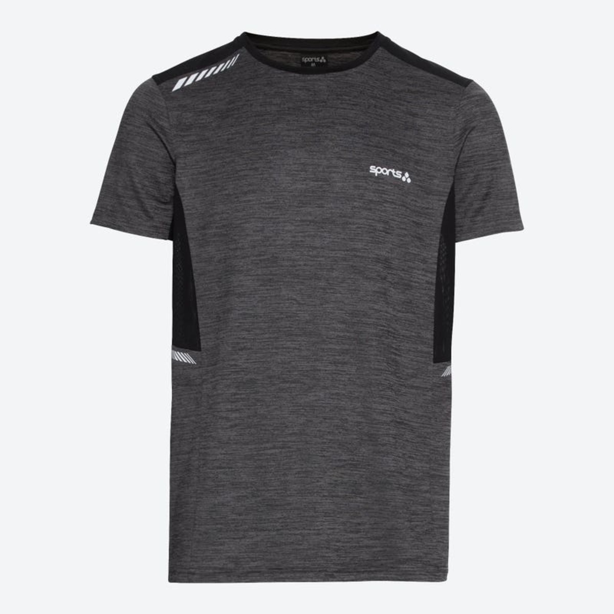 Bild 1 von Herren-Fitness-T-Shirt mit Mesh-Einsätzen, Anthracite