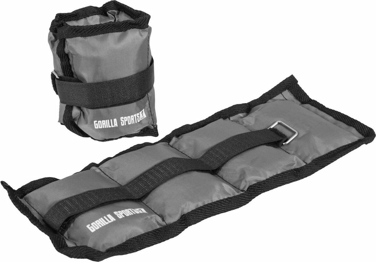 Bild 1 von GORILLA SPORTS Gewichtsmanschette Gewichtsmanschetten Set 10 kg, Blau|bunt|grau|rot|schwarz