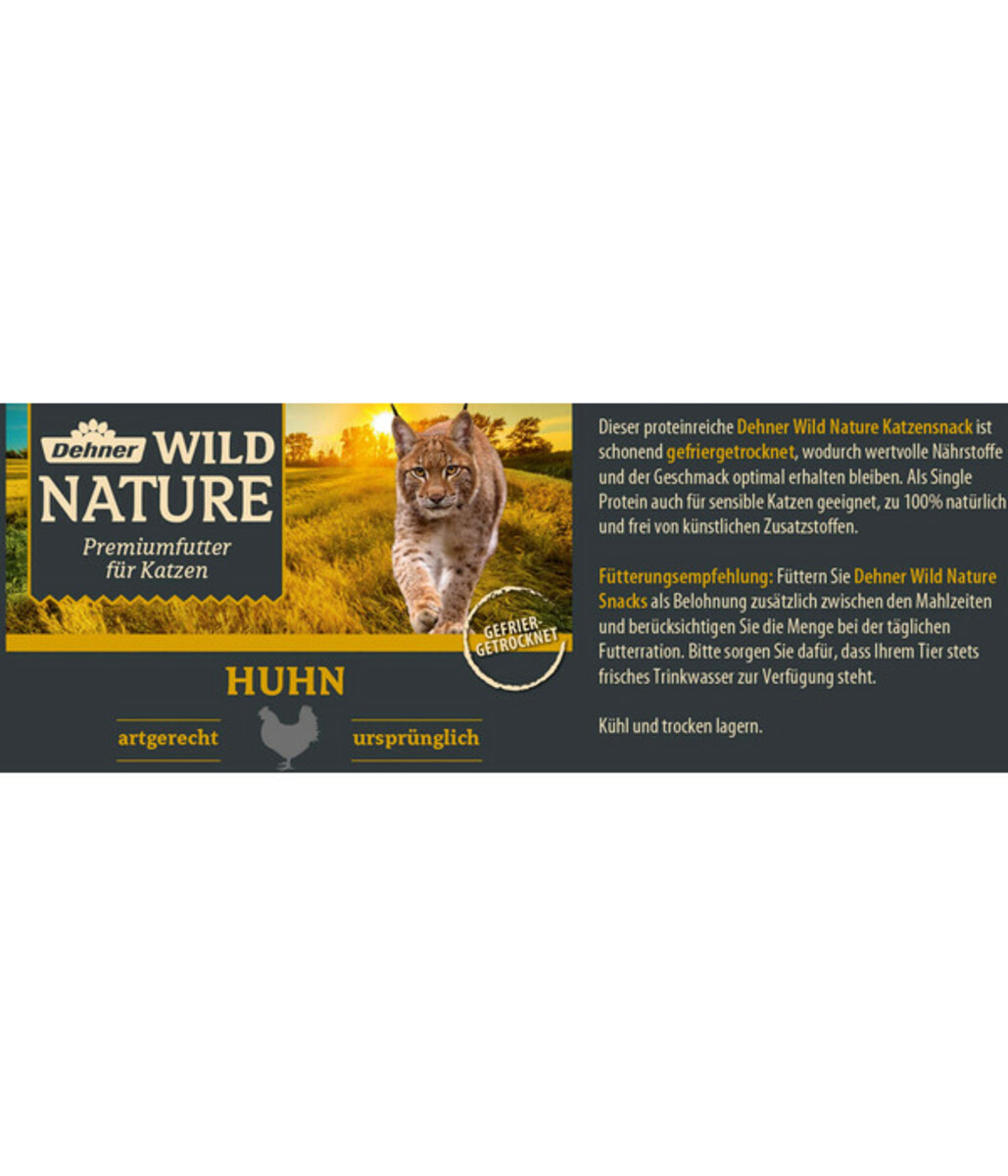 Bild 3 von Dehner Wild Nature Katzensnack, gefriergetrocknet