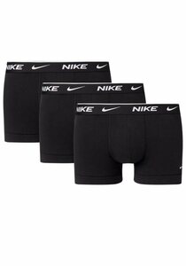 NIKE Underwear Boxer TRUNK 3PK (Packung, 3-St., 3er-Pack) aus Baumwoll-Stretch, Schwarz
