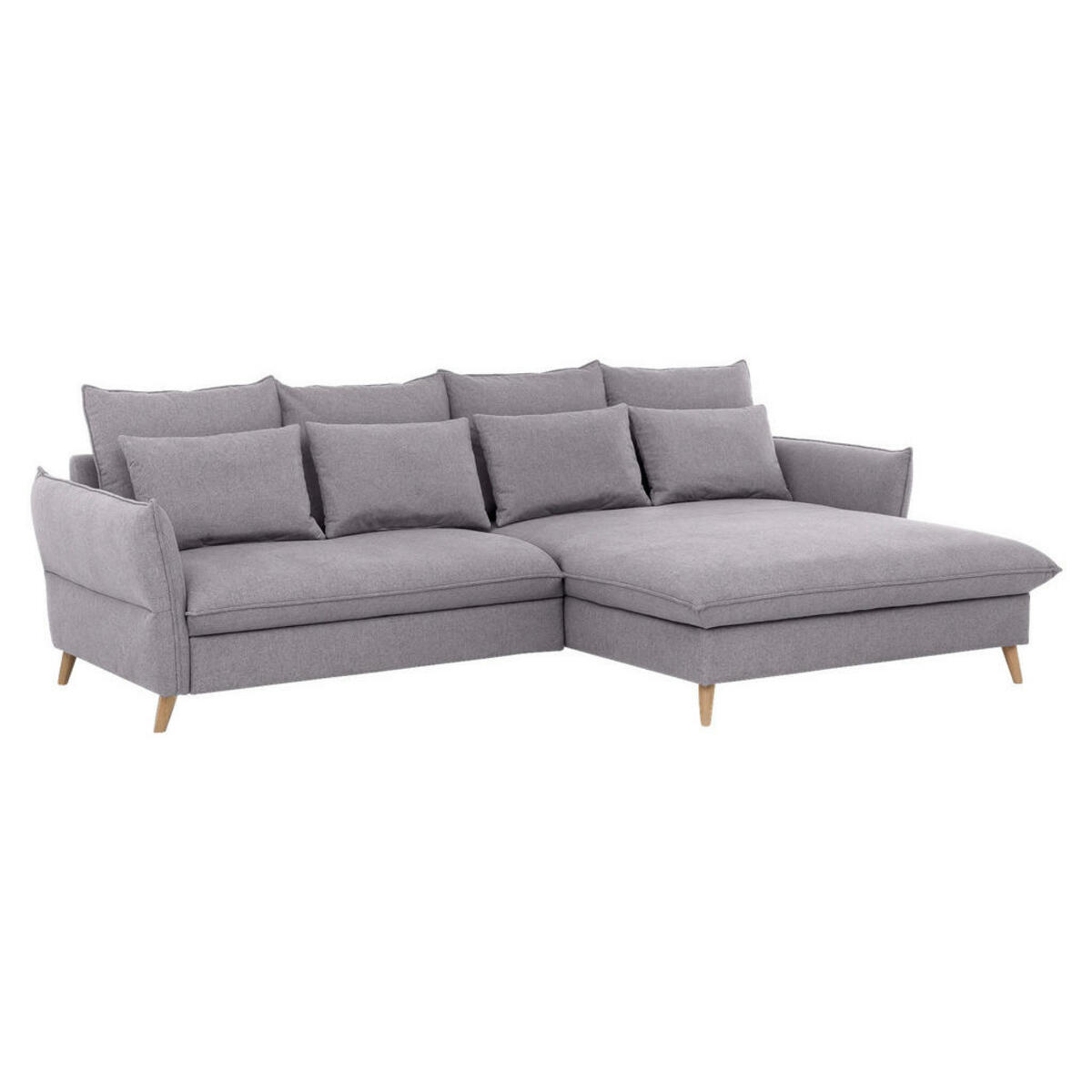 Bild 1 von Livetastic Eckschlafsofa, Hellbraun, Textil, Buche, vollmassiv, Uni, 4-Sitzer, Füllung: Schaumstoffflocken,Schaumstoffflocken, 274x170 cm, Stoffauswahl, seitenverkehrt erhältlich, Schlafen auf Sitz