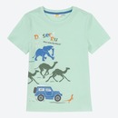 Bild 1 von Jungen-T-Shirt mit coolem Frontaufdruck, Turquoise