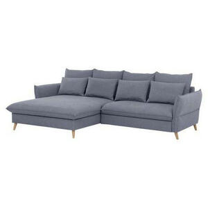Livetastic Eckschlafsofa, Blau, Textil, Buche, vollmassiv, 4-Sitzer, Füllung: Schaumstoffflocken,Schaumstoffflocken, 274x170 cm, Stoffauswahl, seitenverkehrt erhältlich, Schlafen auf Sitzhöhe, Rü