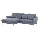 Bild 1 von Livetastic Eckschlafsofa, Blau, Textil, Buche, vollmassiv, 4-Sitzer, Füllung: Schaumstoffflocken,Schaumstoffflocken, 274x170 cm, Stoffauswahl, seitenverkehrt erhältlich, Schlafen auf Sitzhöhe, Rü
