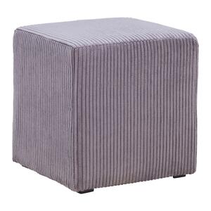 Hocker Bali Cord in Dunkelgrau, Dunkelgrau