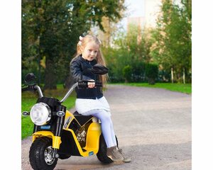 COSTWAY Elektro-Kindermotorrad »Elektro Motorrad«, mit Scheinwerfer & Hupe, Dreirad Kinderfahrzeug 3-4 km/h für Kinder ab 3 Jahren