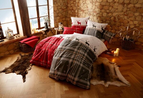 Bild 1 von Bettwäsche »Wenda«, my home, im winterlichen Karo-Design