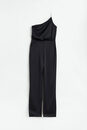Bild 1 von H&M One-Shoulder-Jumpsuit mit Strassträger Schwarz, Jumpsuits in Größe 40. Farbe: Black