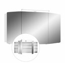 Bild 1 von Lomadox Spiegelschrank »CERVIA-66« Badezimmer 120cm inkl. LED-Beleuchtung, in weiß, B/H/T: 120/67/17 cm