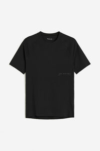 H&M DryMove™ Sport-T-Shirt mit Print Schwarz, Sport – T-Shirts in Größe M. Farbe: Black