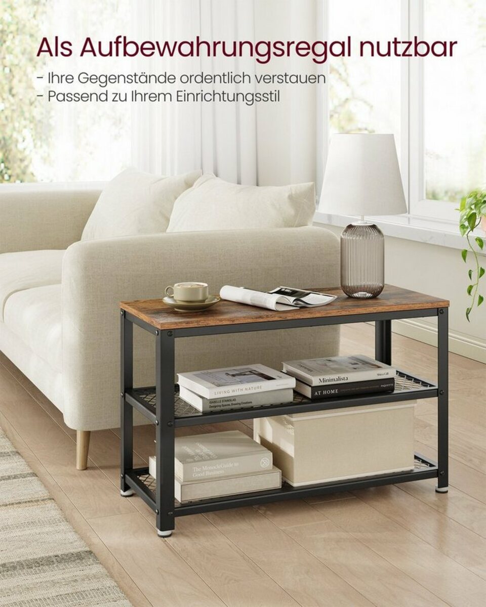 Bild 1 von VASAGLE Schuhbank »LBS73 LBS74«, Schuhregal mit Sitzfläche, Schuhablage, Flur, verschiedene Größen, vintage