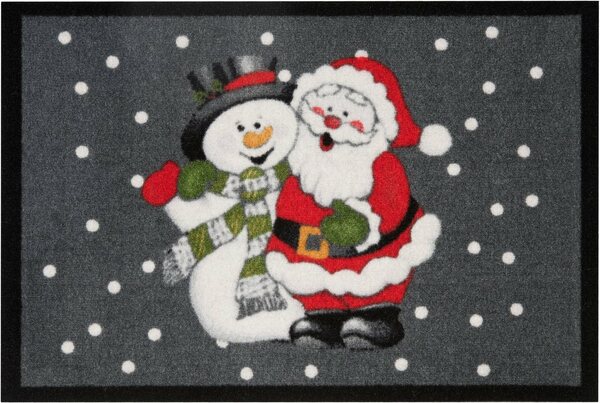 Bild 1 von Fußmatte »Santa Snowman«, HANSE Home, rechteckig, Höhe 7 mm, Schmutzfangmatte, In- und Outdoor geeignet
