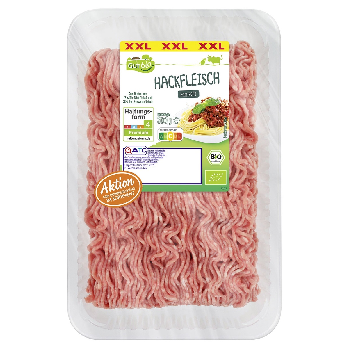Bild 1 von GUT BIO Bio-Hackfleisch, gemischt 800 g