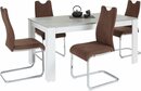 Bild 1 von Homexperts Essgruppe »Zabona«, (Set, 5-tlg), 4 Stühle und 1 Tisch