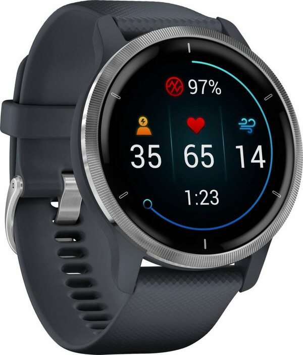 Bild 1 von Garmin Venu 2 Smartwatch (3,3 cm/1,3 Zoll), 25 vorinstallierten Sport-Apps