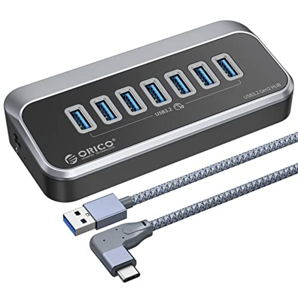 Bild 1 von ORICO USB C Hub, 3 Ports USB Verteiler mit 2 USB A und 1 Typ