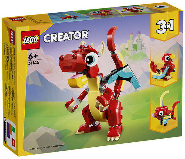 Bild 1 von LEGO CREATOR 3-in-1-Spielset 31145 »Roter Drache«
