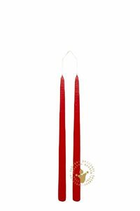 Jaspers Kerzen Rustic-Kerze »Paarkerzen rot Ø 22 x 350 mm, je 6 Paare«
