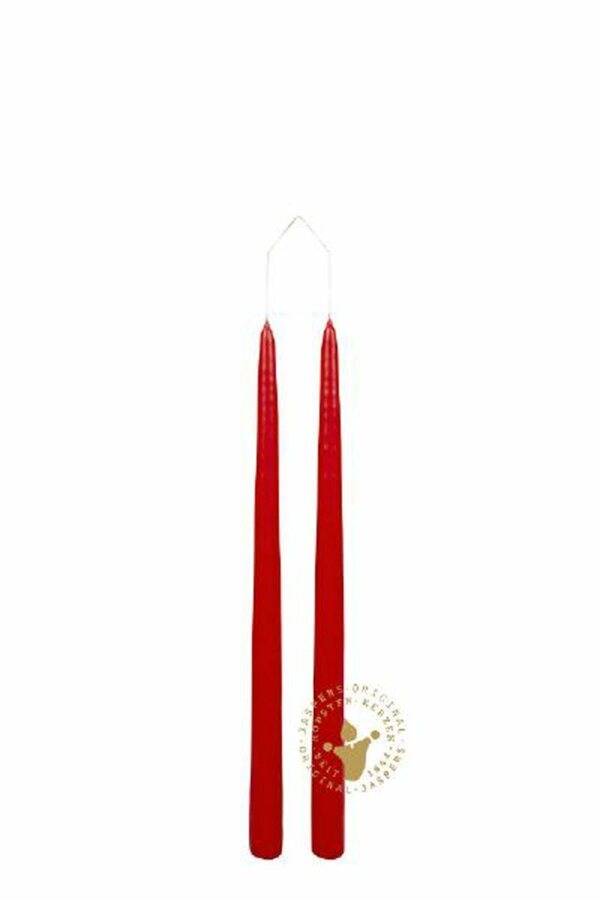 Bild 1 von Jaspers Kerzen Rustic-Kerze »Paarkerzen rot Ø 22 x 350 mm, je 6 Paare«