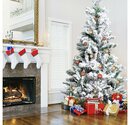 Bild 1 von Gotoll Künstlicher Weihnachtsbaum »XM035-37«, mit Schnee-Effekt, PVC-Blatt Beflockung Tannenbaum, Künstlicher Christbaum, große Schnee Szene Kunsttanne