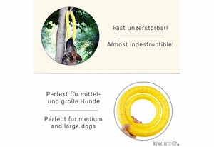 Monkimau Outdoor-Spielzeug »Hundespielzeug unzerstörbar - Hunde Frisbee Spielz«, EVA, Packung