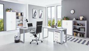 moebel-dich-auf Büromöbel-Set »OFFICE EDITION«, (Büromöbel abschließbar, Made in Germany, Set 1, mit Metallgriffen)