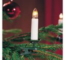Bild 1 von KONSTSMIDE LED-Christbaumkerzen, 25-flammig, LED Baumkette, Topbirnen, teilbarer Stecker, 25 warm weiße Dioden
