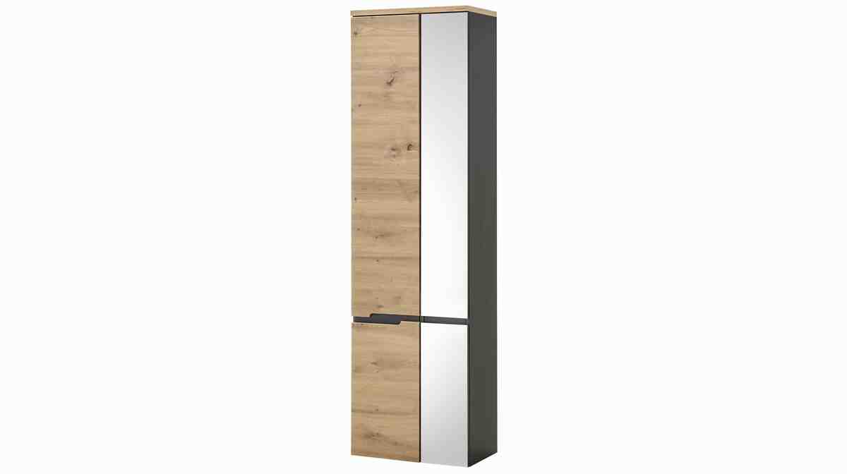 Bild 1 von Bad Hochschrank Artisan Eiche - grau 176 cm - MEMPHIS