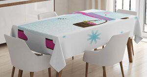 Abakuhaus Tischdecke »Personalisiert Farbfest Waschbar Für den Außen Bereich geeignet Klare Farben«, Eisbär Berry Basket Bären