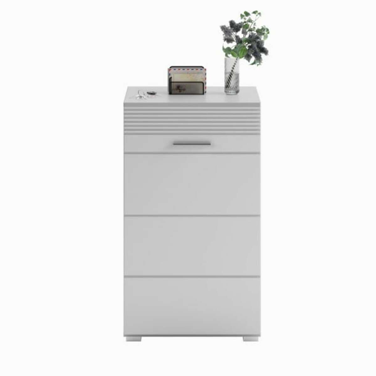 Bild 1 von Schuhkommode Linus Weiß B/H/T 55x96x37cm