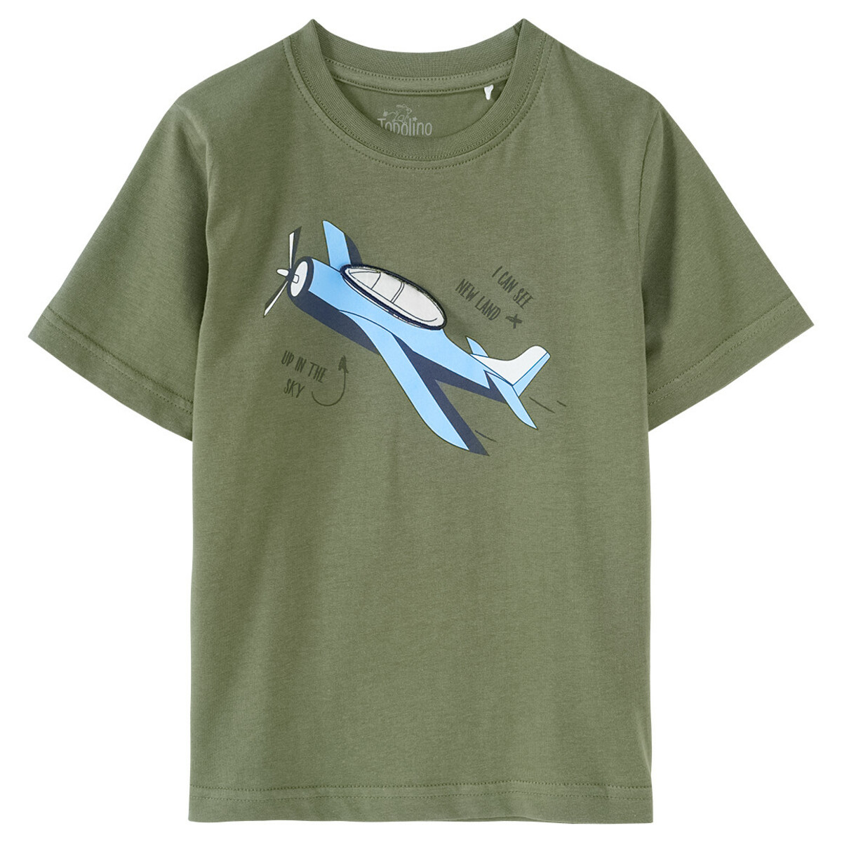 Bild 1 von Jungen T-Shirt mit Flugzeug-Motiv KHAKI