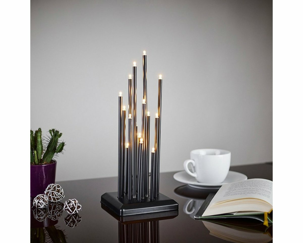 Bild 1 von MeLiTec Fensterleuchter »SL48-2«, LED Lichterbogen Advent Weihnachtsleuchter Stimmungsleuchte Quadrat Schwarz Stecker XMAS, LED, Lichterbogen, Advent, Weihnachtsleuchter, Stimmungsleuchte, Quadrat,