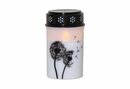 Bild 1 von STAR TRADING LED-Kerze »LED Grablicht/Grabkerze Pusteblume warmweiße LED H: 12cm Timer weiß/schwarz«