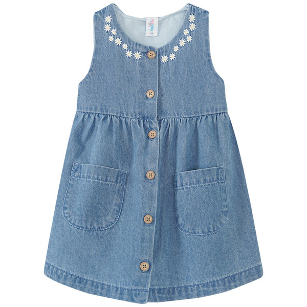 Bild 1 von Baby Kleid mit Stickerei BLAU