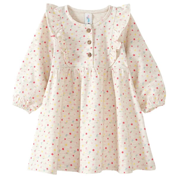 Bild 1 von Baby Kleid mit Blümchen-Allover CREME / BUNT