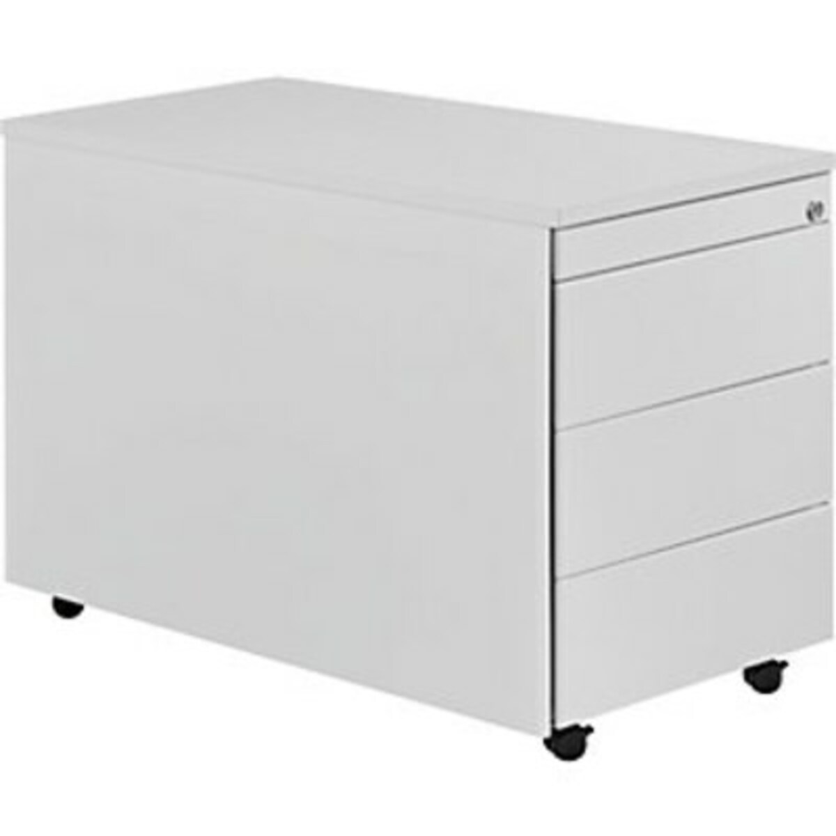 Bild 1 von Schüberollcontainer, 579x800mm, Kunststoffpl., 3 Schübe, lichtgrau