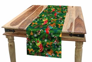 Abakuhaus Tischläufer »Esszimmer Küche Rechteckiger Dekorativer Tischläufer«, Weihnachten Weihnachten Zubehör Pine