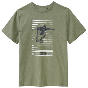 Jungen T-Shirt mit Skater-Print OLIV